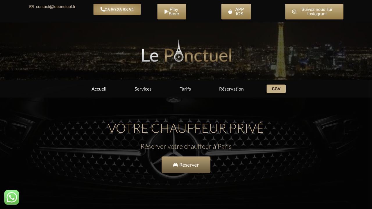 Capture du site de Le Ponctuel