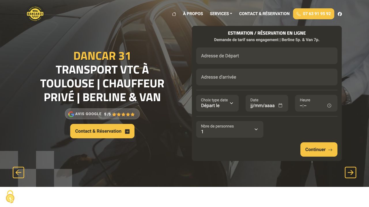 Capture du site de Dancar 31 — Alexandre Dandana