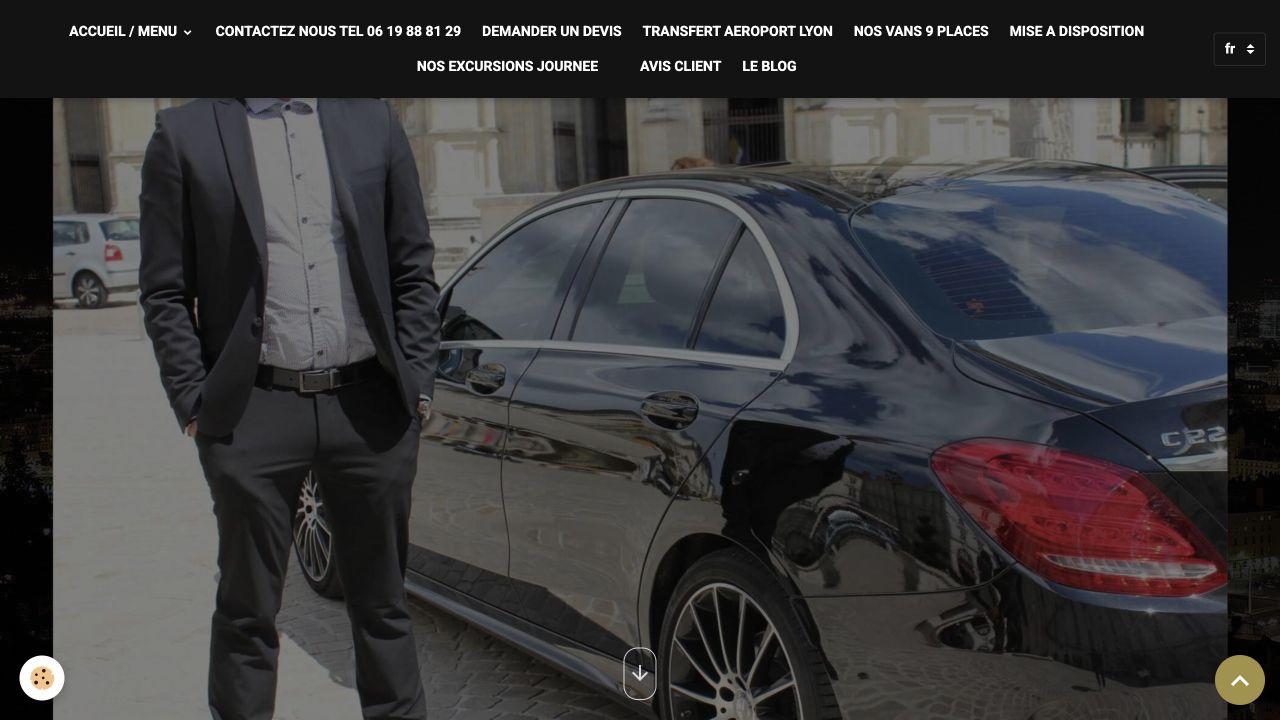 Capture du site de VTC Lyon Chauffeur Privé