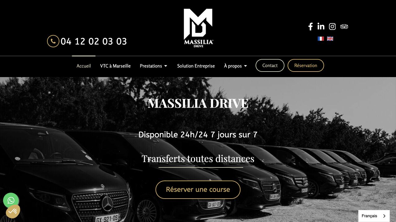 Capture du site de Massilia Drive